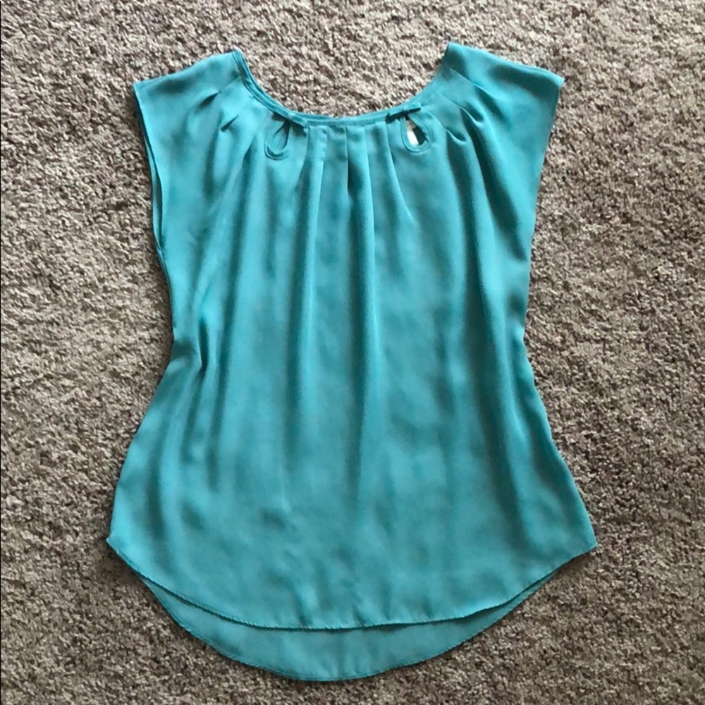 Teal blouse
